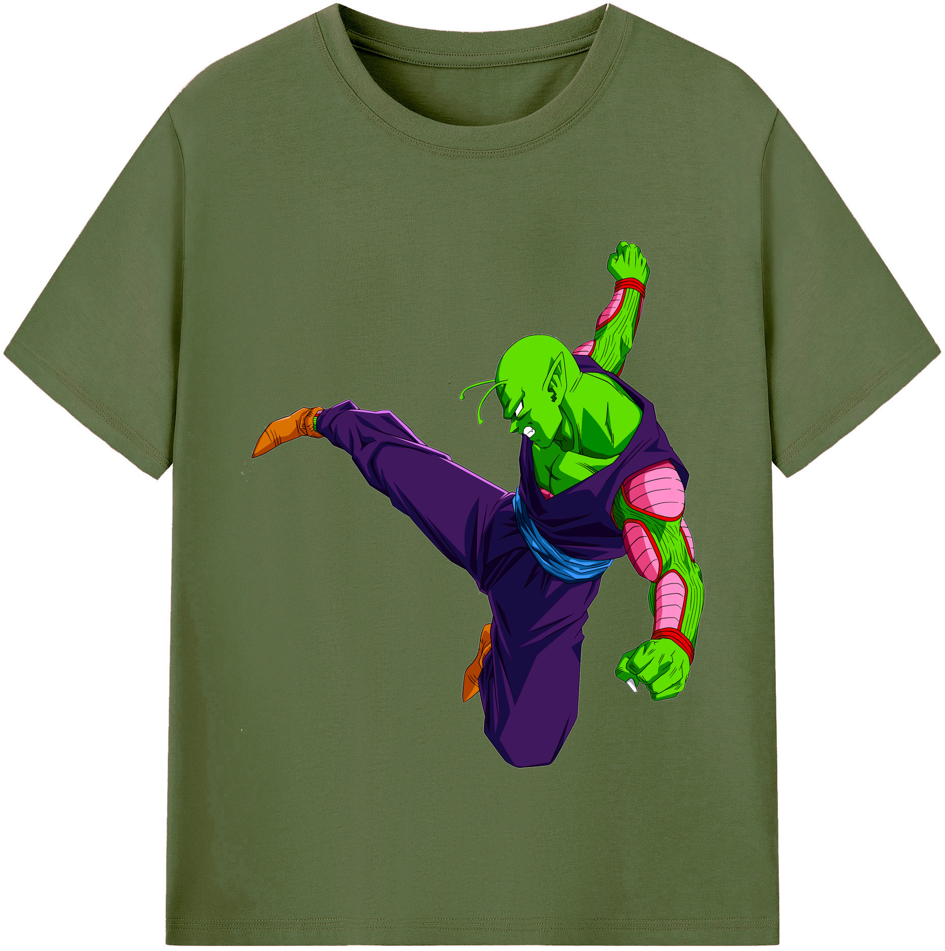 （画像用） ドラゴンボール ピッコロ DRAGON BALL Piccolo 綿100％半袖Tシャツ（フロントプリント）